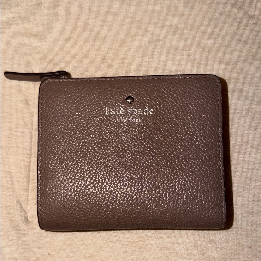 Kate Spade Taupe Textured Wallet